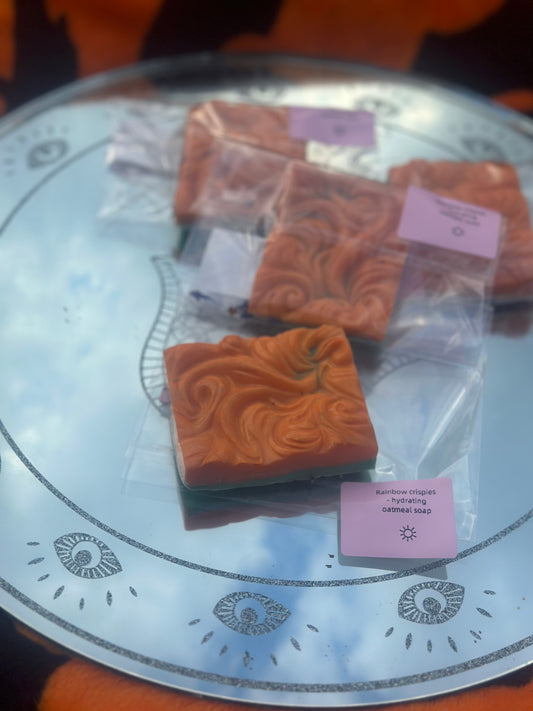 Rainbow crispies-oatmeal based soap