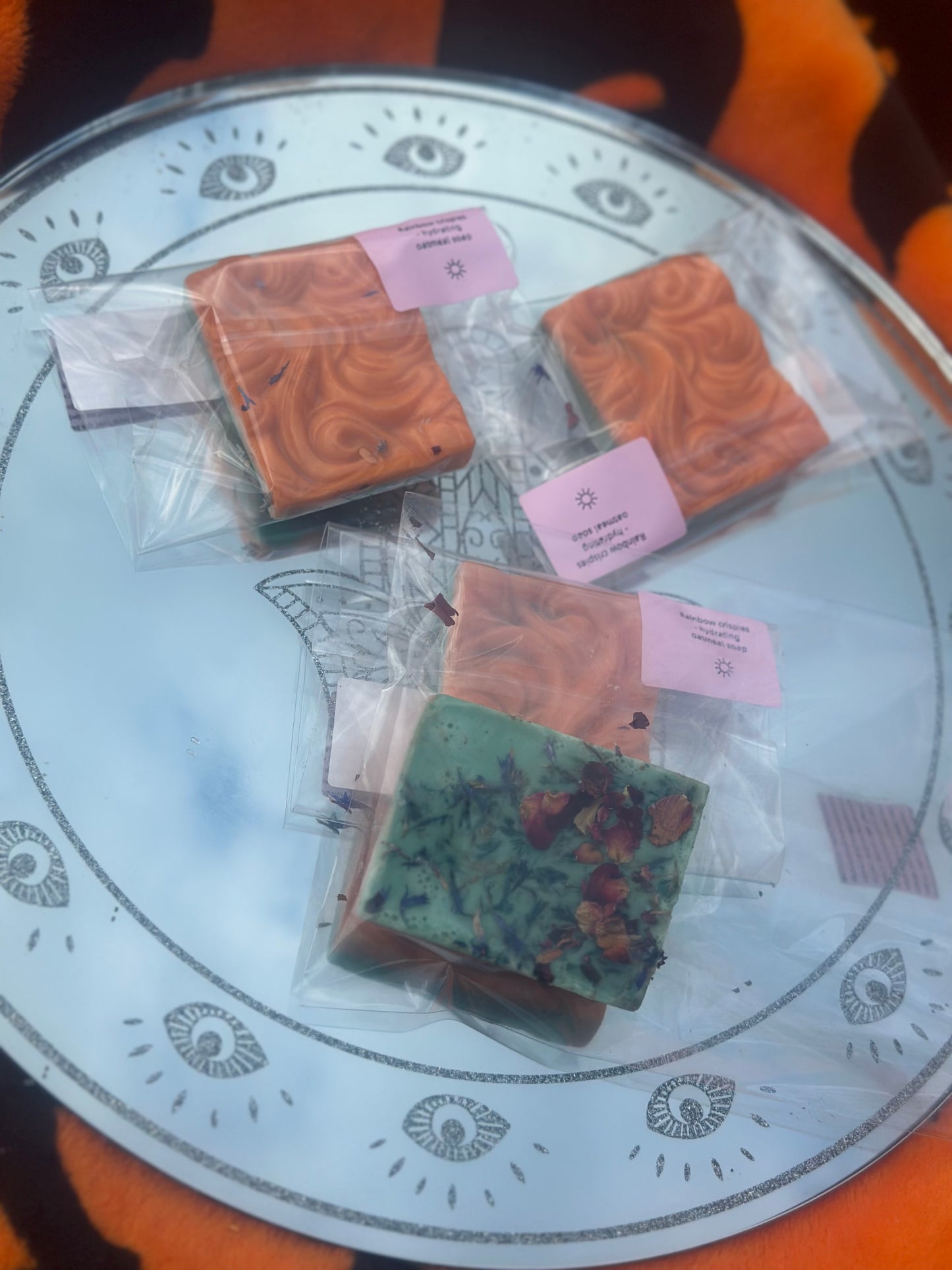 Rainbow crispies-oatmeal based soap