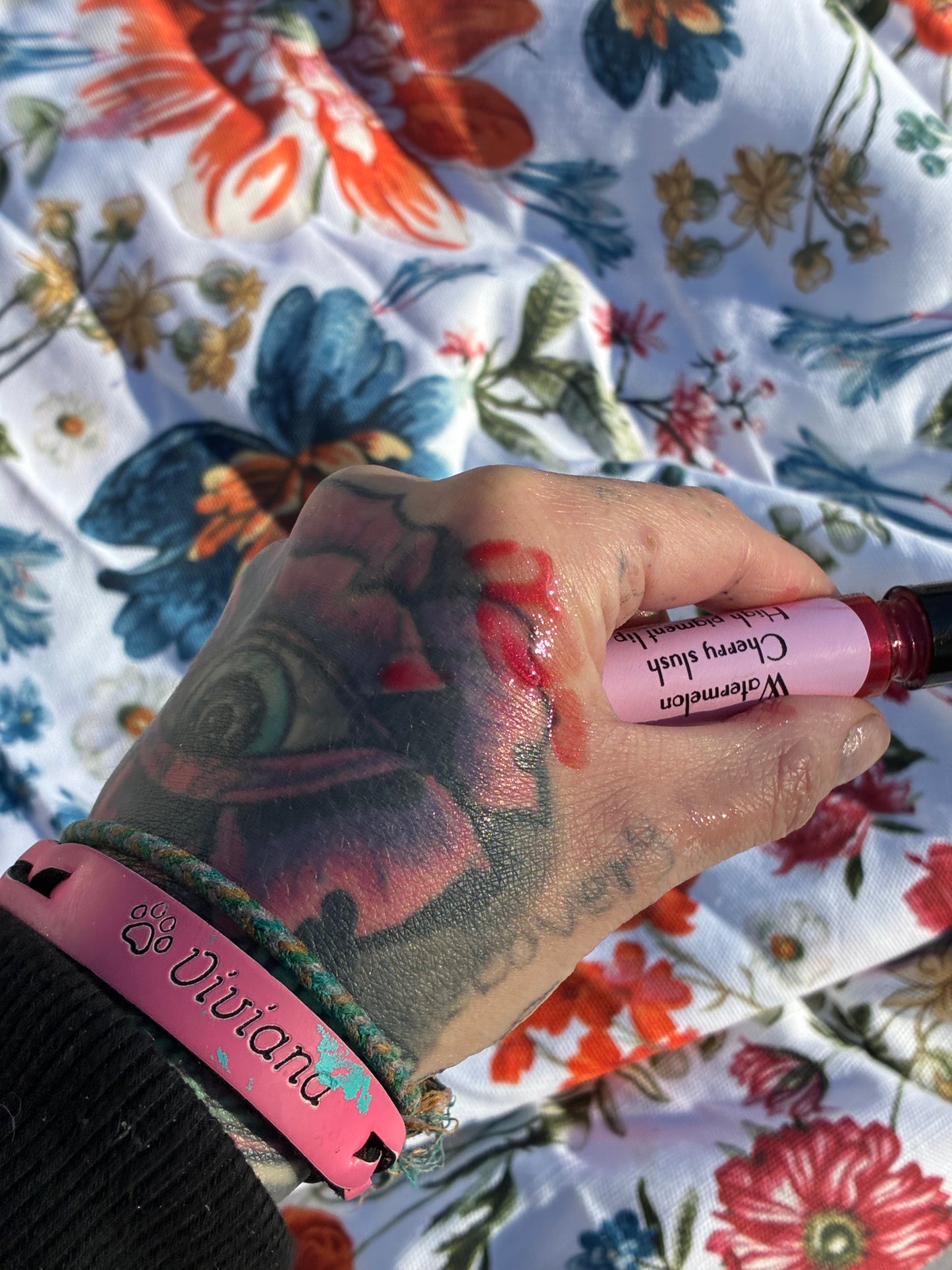 watermelon cherry slush-Highly pigmented lip oil